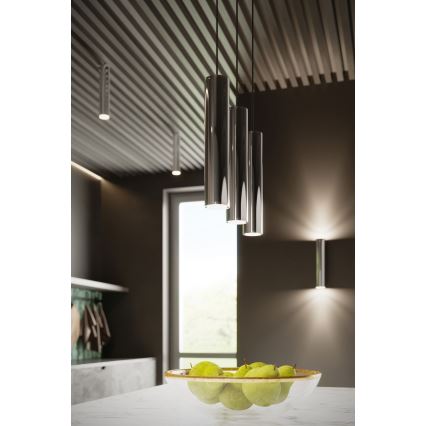 Lestenec na vrvici LAGOS 1xGU10/10W/230V sijajni krom
