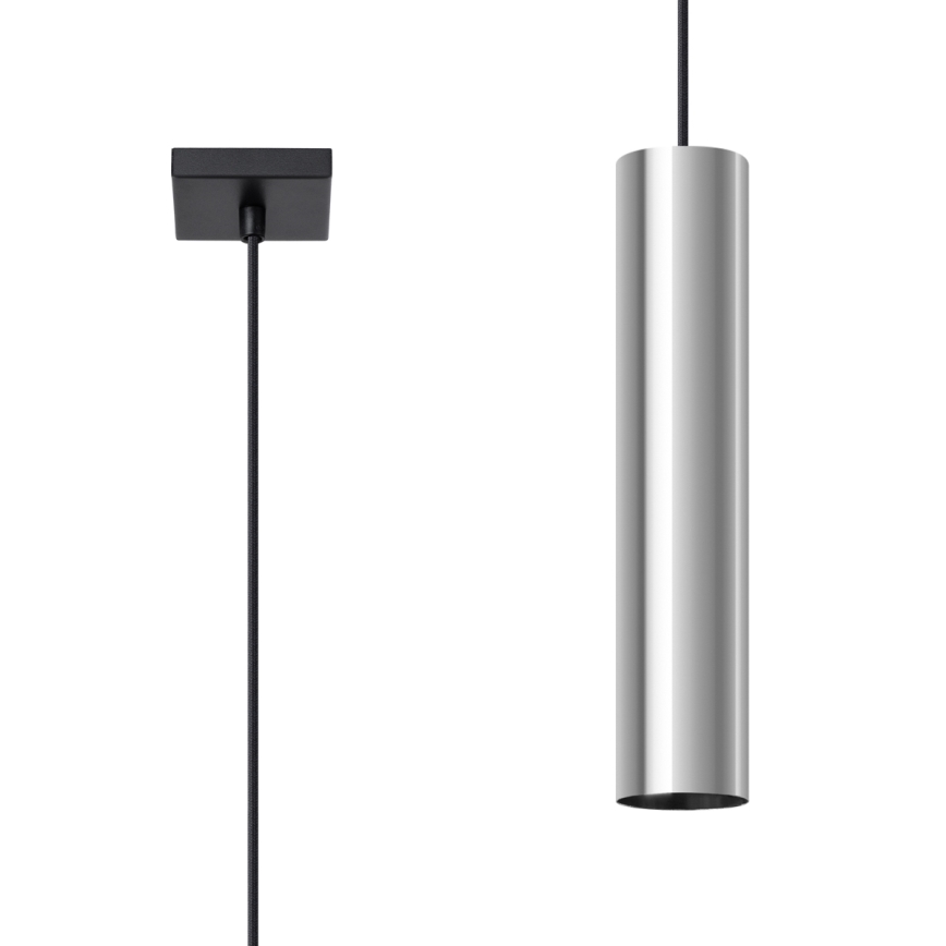 Lestenec na vrvici LAGOS 1xGU10/10W/230V sijajni krom