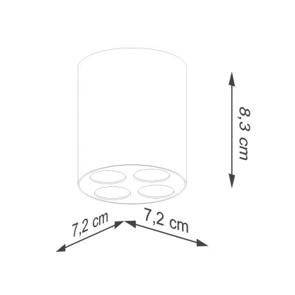 LED Reflektor ZOE LED/9W/230V bela