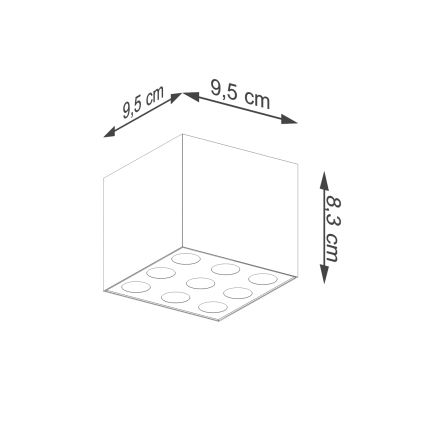 LED Reflektor OZZY LED/16W/230V črna