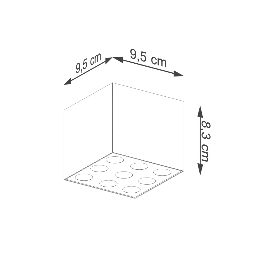 LED Reflektor OZZY LED/16W/230V črna