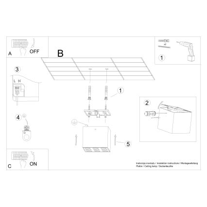 LED Reflektor OZZY LED/16W/230V črna