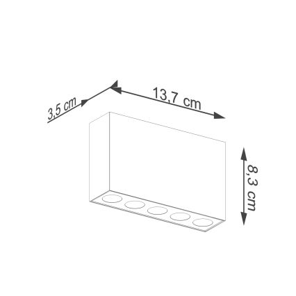 LED Reflektor SOLE LED/11W/230V črna