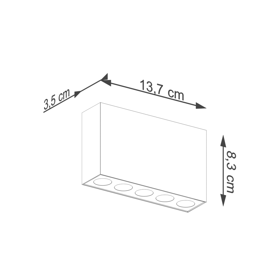 LED Reflektor SOLE LED/11W/230V črna