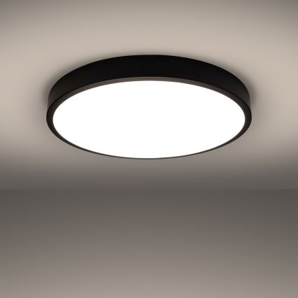 LED stropna svetilka ONYX LED/48W/230V, premer 60 cm, črna