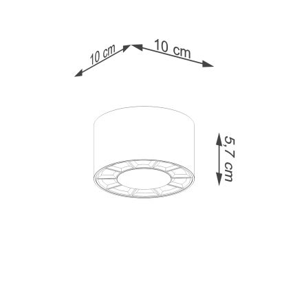 LED Reflektor DIO LED/10W/230V bela