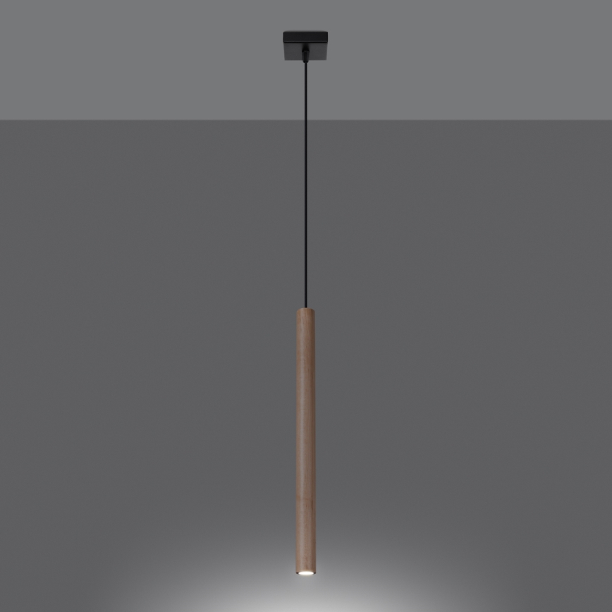 Lestenec na vrvici PASTELO 1xG9/8W/230V bukev