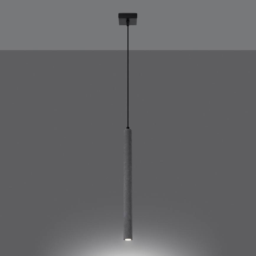 Lestenec na vrvici PASTELO 1xG9/8W/230V beton