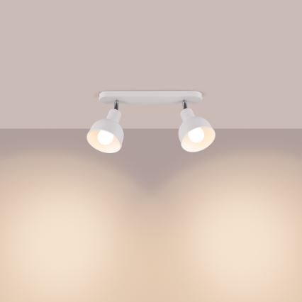 Reflektor ELBA 2xE27/15W/230V bela