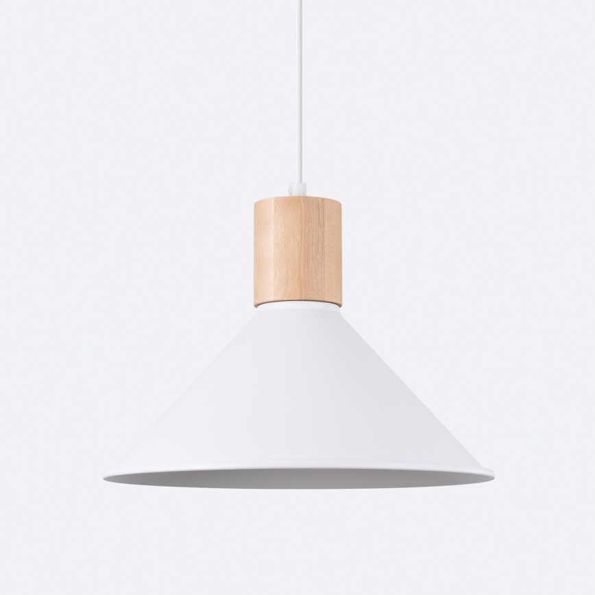 Lestenec na vrvici JAGA 1xE27/15W/230V pr. 30 cm bela