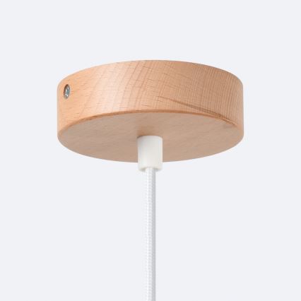 Lestenec na vrvici JAGA 1xE27/15W/230V pr. 30 cm bela
