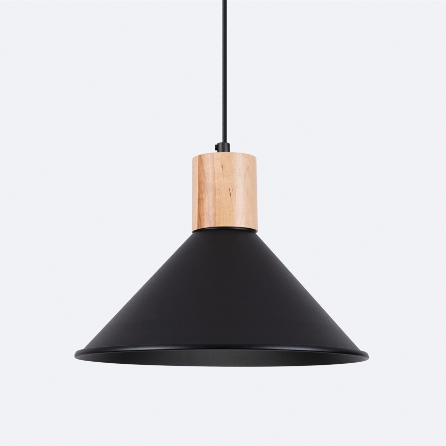 Lestenec na vrvici JAGA 1xE27/15W/230V pr. 30 cm črna