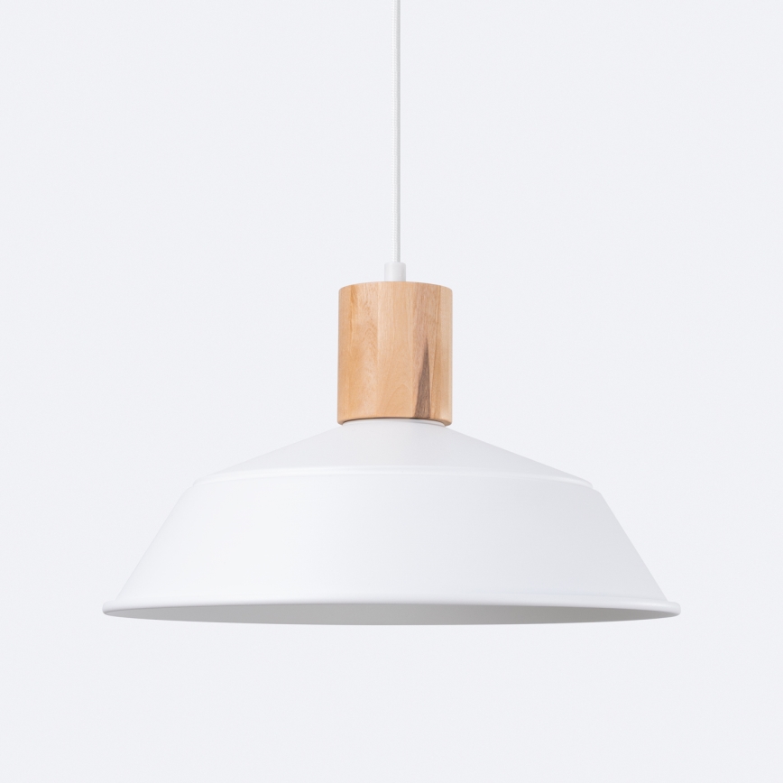 Lestenec na vrvici FANO 1xE27/15W/230V pr. 34 cm bela