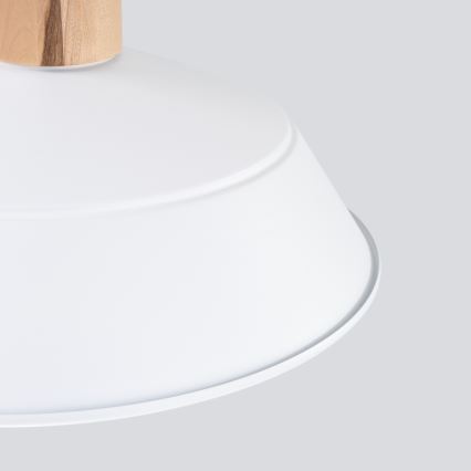 Lestenec na vrvici FANO 1xE27/15W/230V pr. 34 cm bela