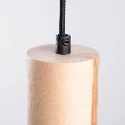 Lestenec na vrvici FANO 1xE27/15W/230V pr. 34 cm črna