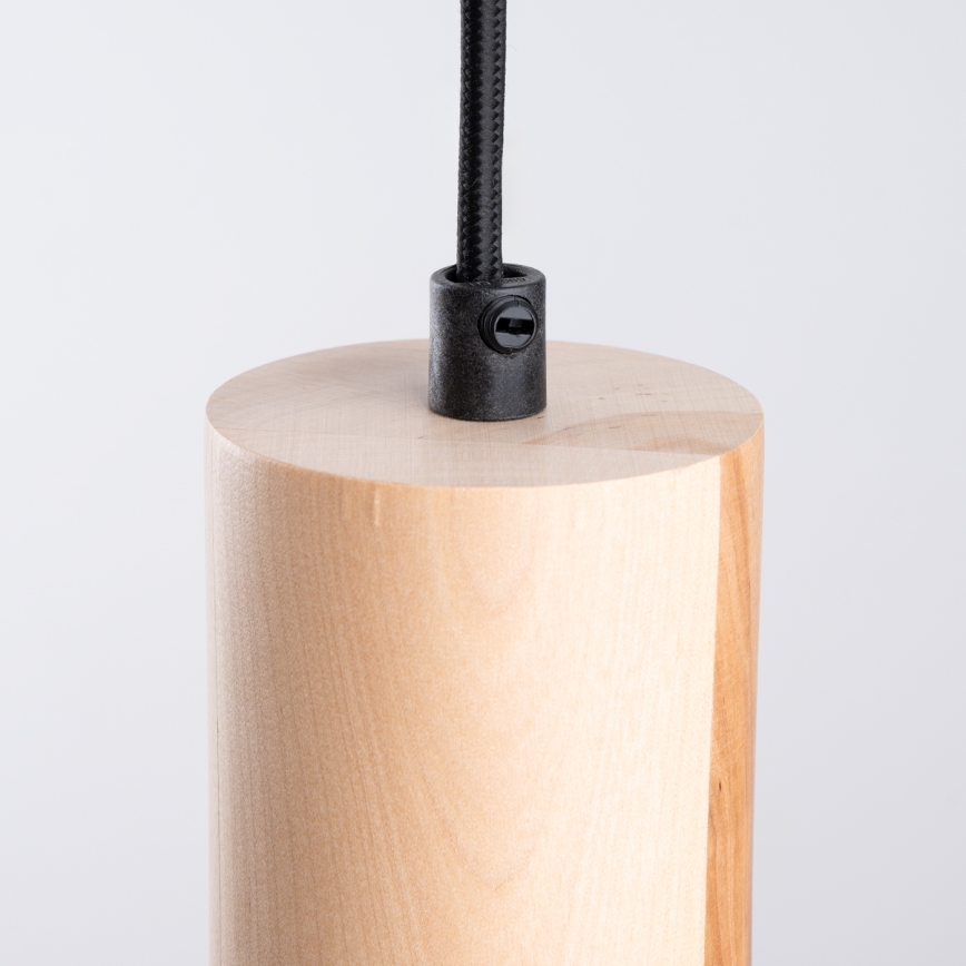 Lestenec na vrvici FANO 1xE27/15W/230V pr. 34 cm črna