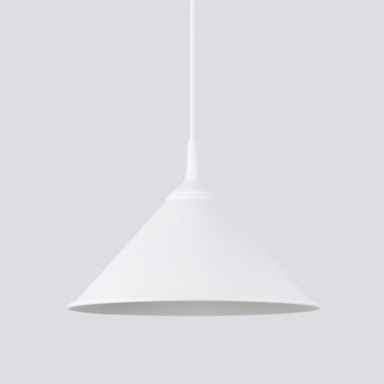 Lestenec na vrvici ZUMA 1xE27/15W/230V pr. 30 cm bela