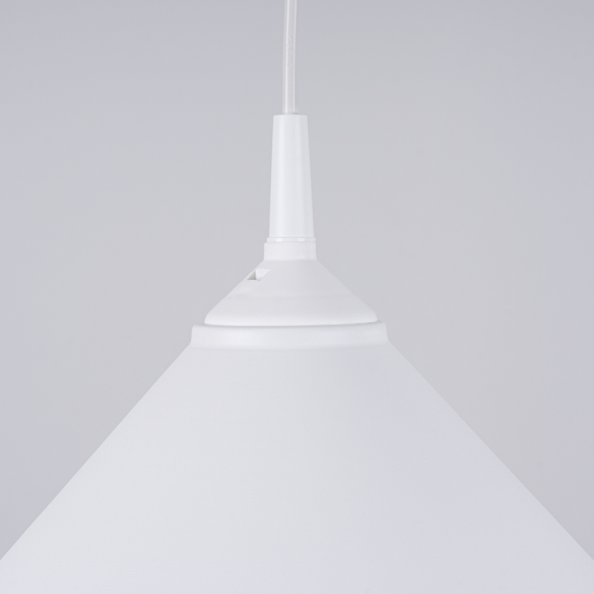 Lestenec na vrvici ZUMA 1xE27/15W/230V pr. 30 cm bela
