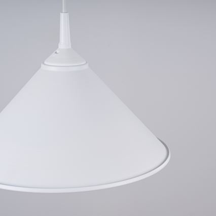 Lestenec na vrvici ZUMA 1xE27/15W/230V pr. 30 cm bela