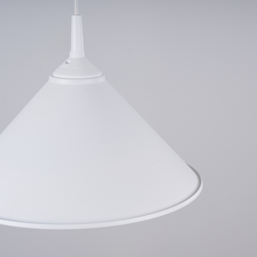 Lestenec na vrvici ZUMA 1xE27/15W/230V pr. 30 cm bela
