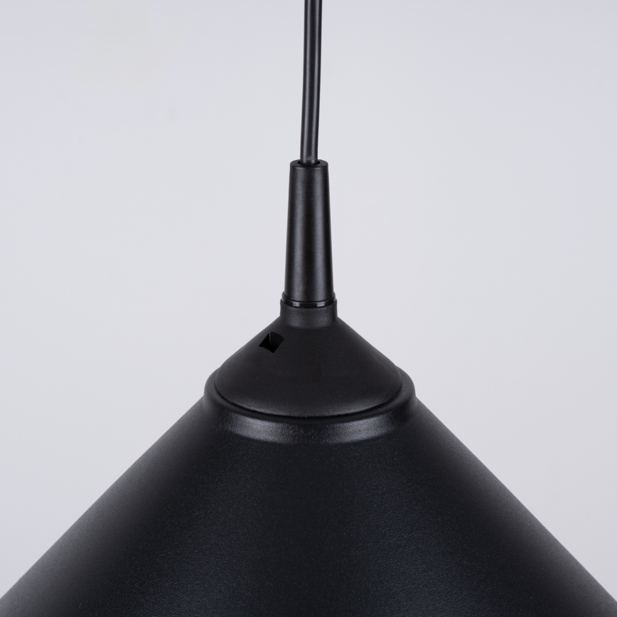 Lestenec na vrvici ZUMA 1xE27/15W/230V pr. 30 cm črna