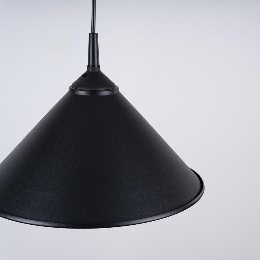 Lestenec na vrvici ZUMA 1xE27/15W/230V pr. 30 cm črna