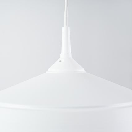 Lestenec na vrvici FRIKA 1xE27/15W/230V pr. 34 cm bela