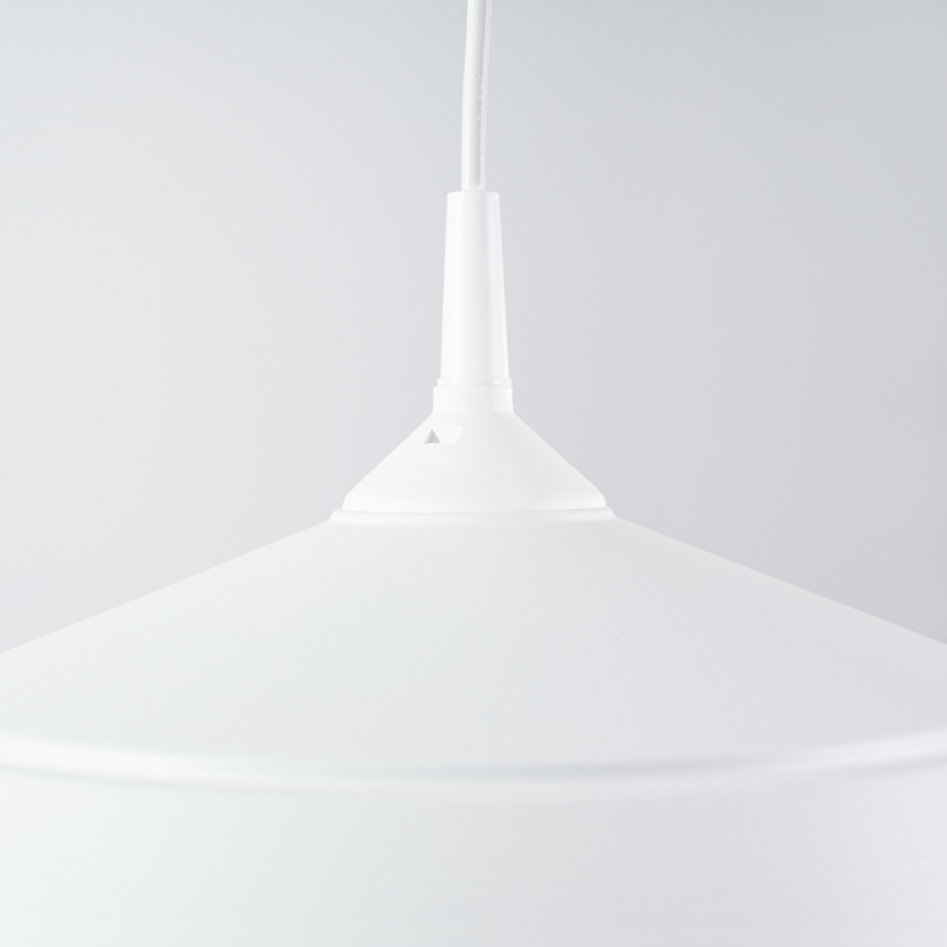 Lestenec na vrvici FRIKA 1xE27/15W/230V pr. 34 cm bela