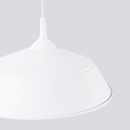 Lestenec na vrvici FRIKA 1xE27/15W/230V pr. 34 cm bela