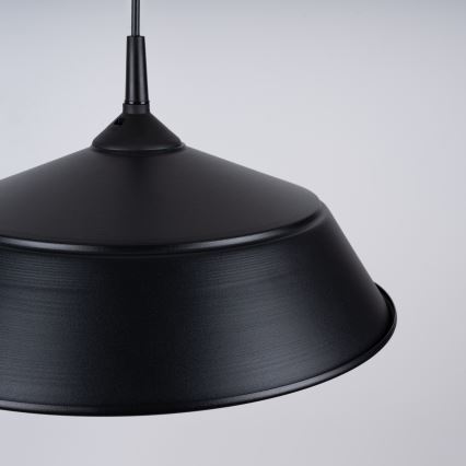 Lestenec na vrvici FRIKA 1xE27/15W/230V pr. 34 cm črna