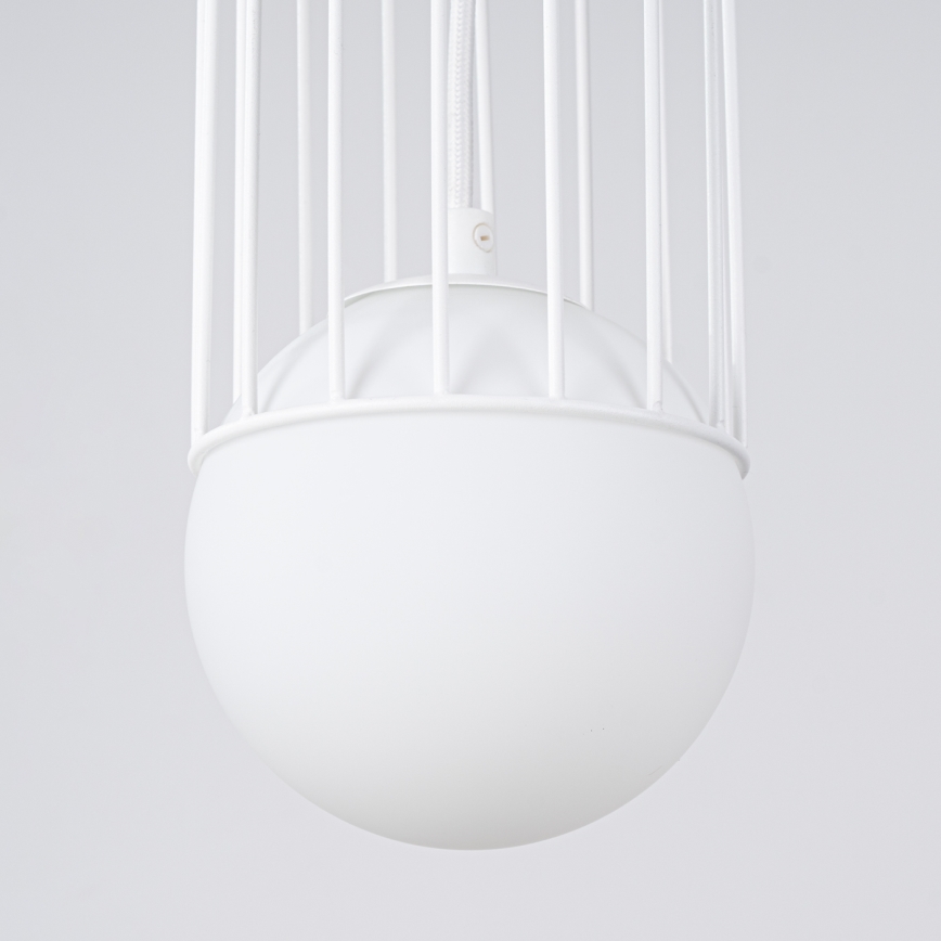 Lestenec na vrvici BRINA 1xG9/8W/230V bela