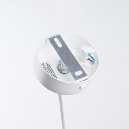 Lestenec na vrvici BRINA 1xG9/8W/230V bela