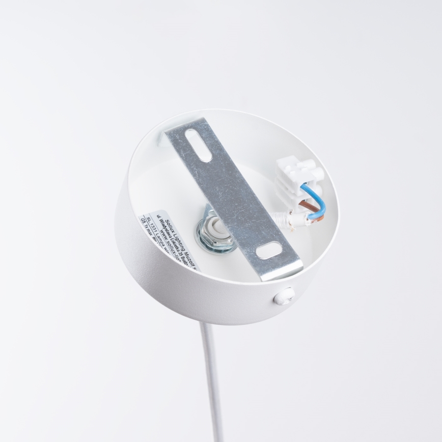 Lestenec na vrvici BRINA 1xG9/8W/230V bela