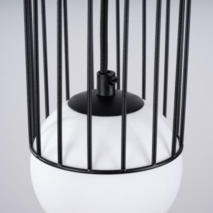 Lestenec na vrvici BRINA 1xG9/8W/230V črna