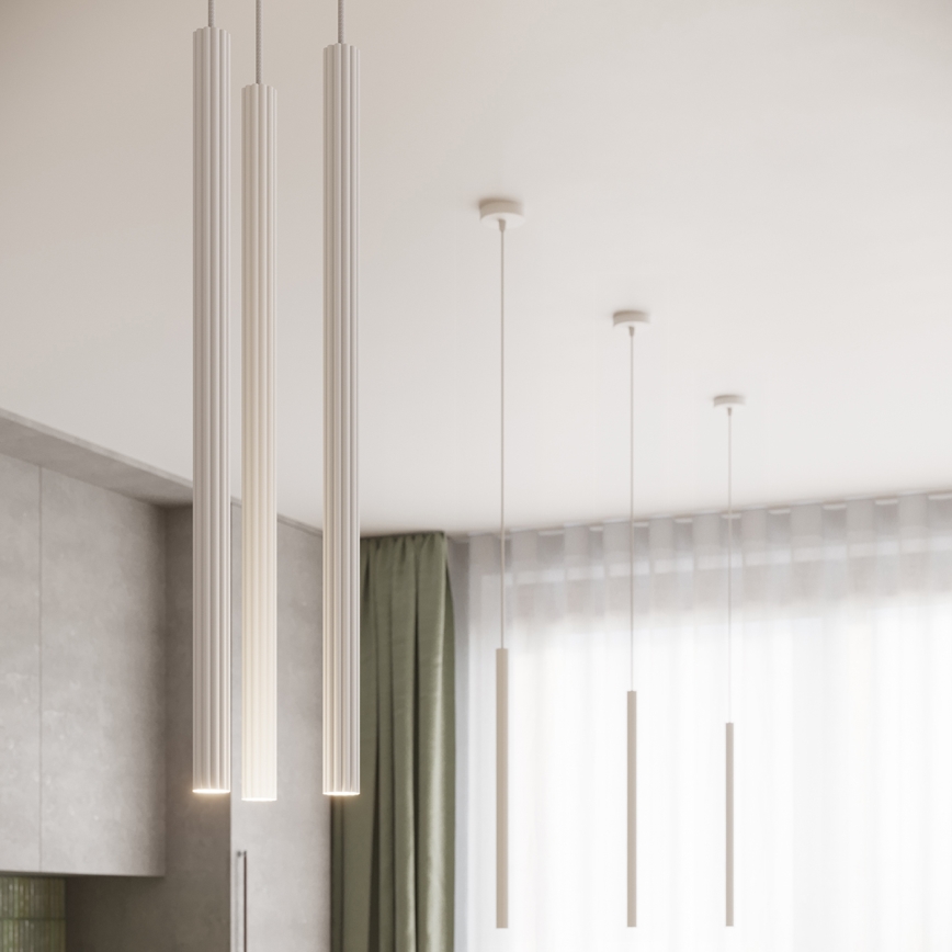Lestenec na vrvici ARCHE 1xG9/8W/230V bela