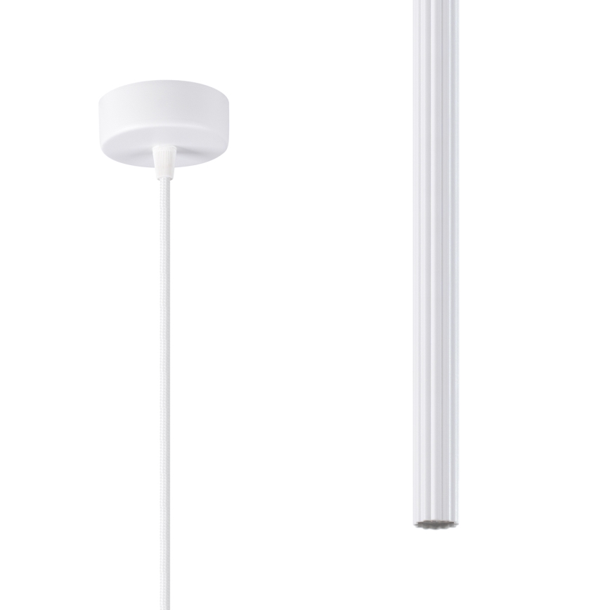 Lestenec na vrvici ARCHE 1xG9/8W/230V bela