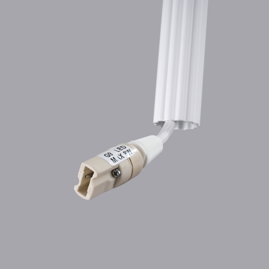 Lestenec na vrvici ARCHE 1xG9/8W/230V bela