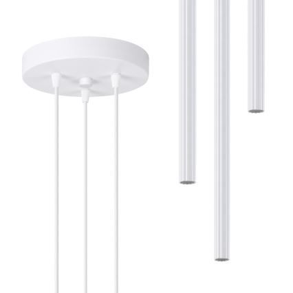 Lestenec na vrvici ARCHE 3xG9/8W/230V bela