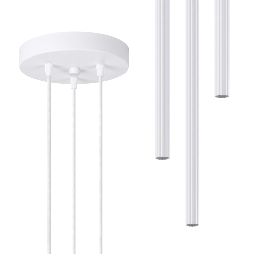 Lestenec na vrvici ARCHE 3xG9/8W/230V bela