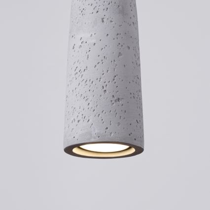 Lestenec na vrvici ELECTRA 1xGU10/10W/230V beton/siva
