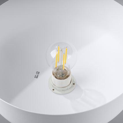 Lestenec na vrvici MARION 1xE27/15W/230V pr. 29,5 cm bela