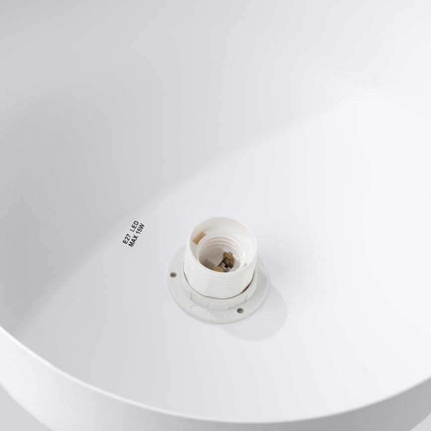 Lestenec na vrvici MARION 1xE27/15W/230V pr. 29,5 cm bela