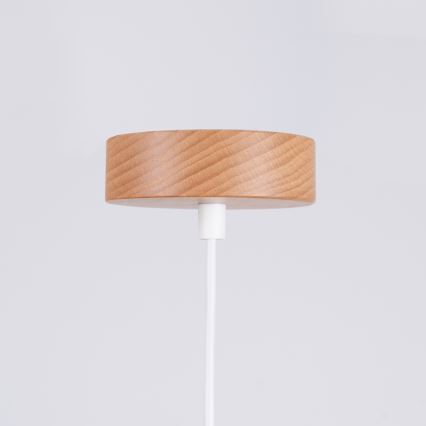 Lestenec na vrvici MARION 1xE27/15W/230V pr. 29,5 cm bela