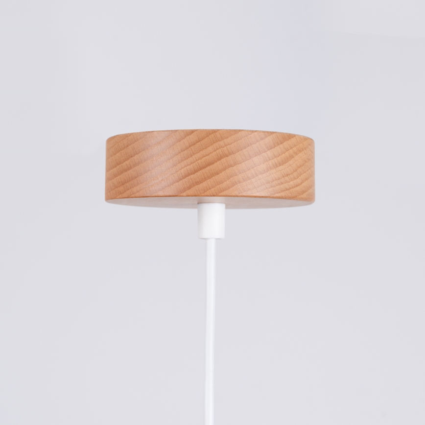 Lestenec na vrvici MARION 1xE27/15W/230V pr. 29,5 cm bela
