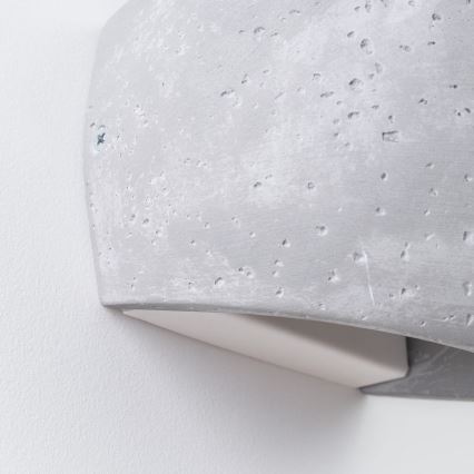 Stensko svetilo GLOBE 2xG9/8W/230V beton/siva