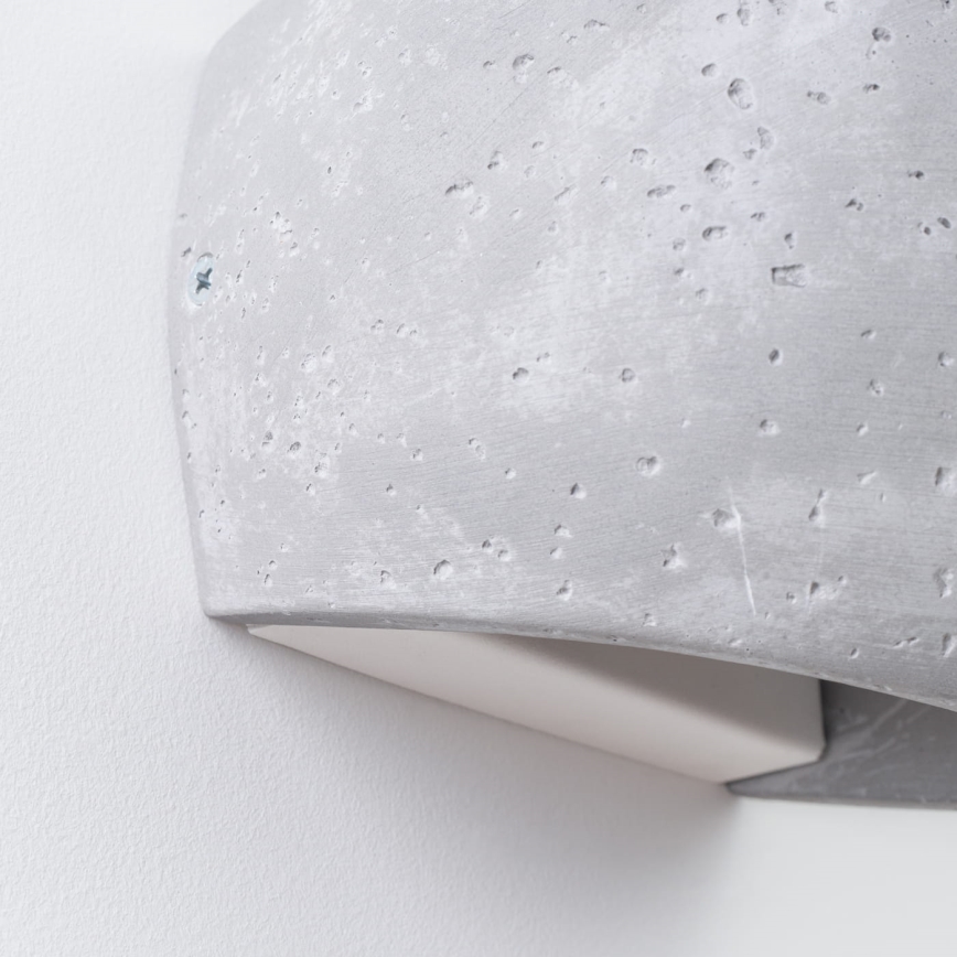 Stensko svetilo GLOBE 2xG9/8W/230V beton/siva