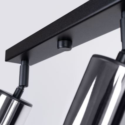 Reflektor WINX 4xGU10/10W/230V črna/sijajni krom