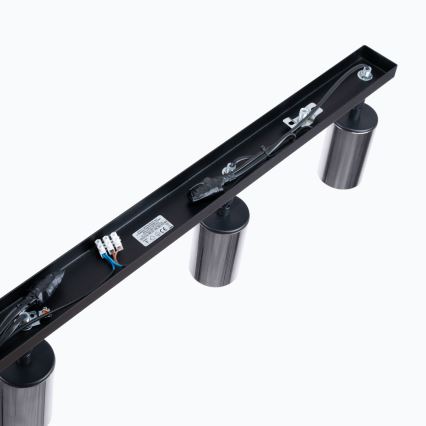 Reflektor WINX 4xGU10/10W/230V črna/sijajni krom