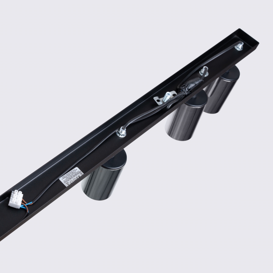 Reflektor WINX 6xGU10/10W/230V črna/sijajni krom
