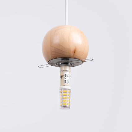 Lestenec na vrvici PEKKA 3xG9/8W/230V bela